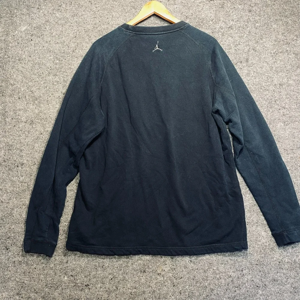 Jordan Black VII 03 Fleece Crewneck Sweatshirt Mens XL CP3 Pullover Basketball